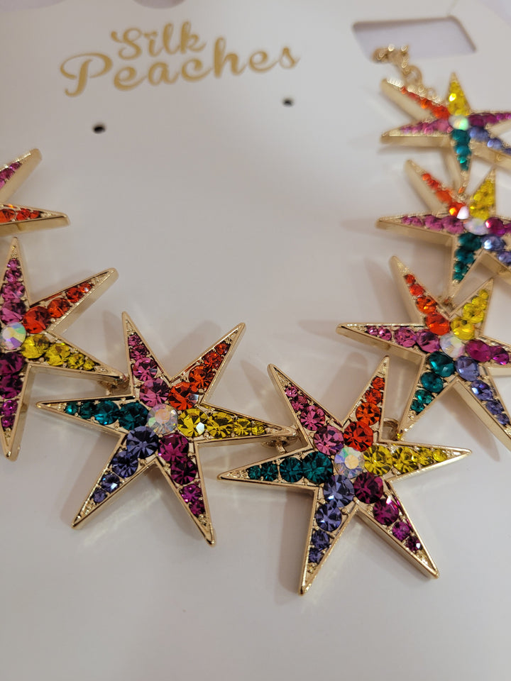 LOVE ROCKS MULTICOLOURED STAR NECKLACE