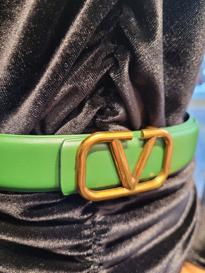 GREEN AND GOLD V BELT