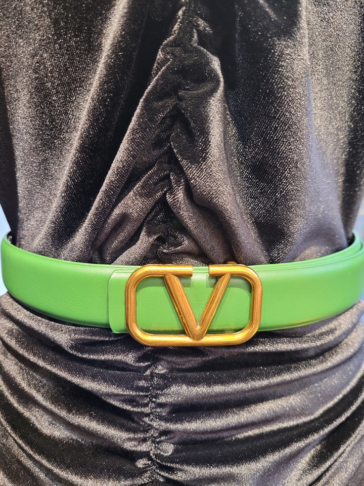 GREEN AND GOLD V BELT