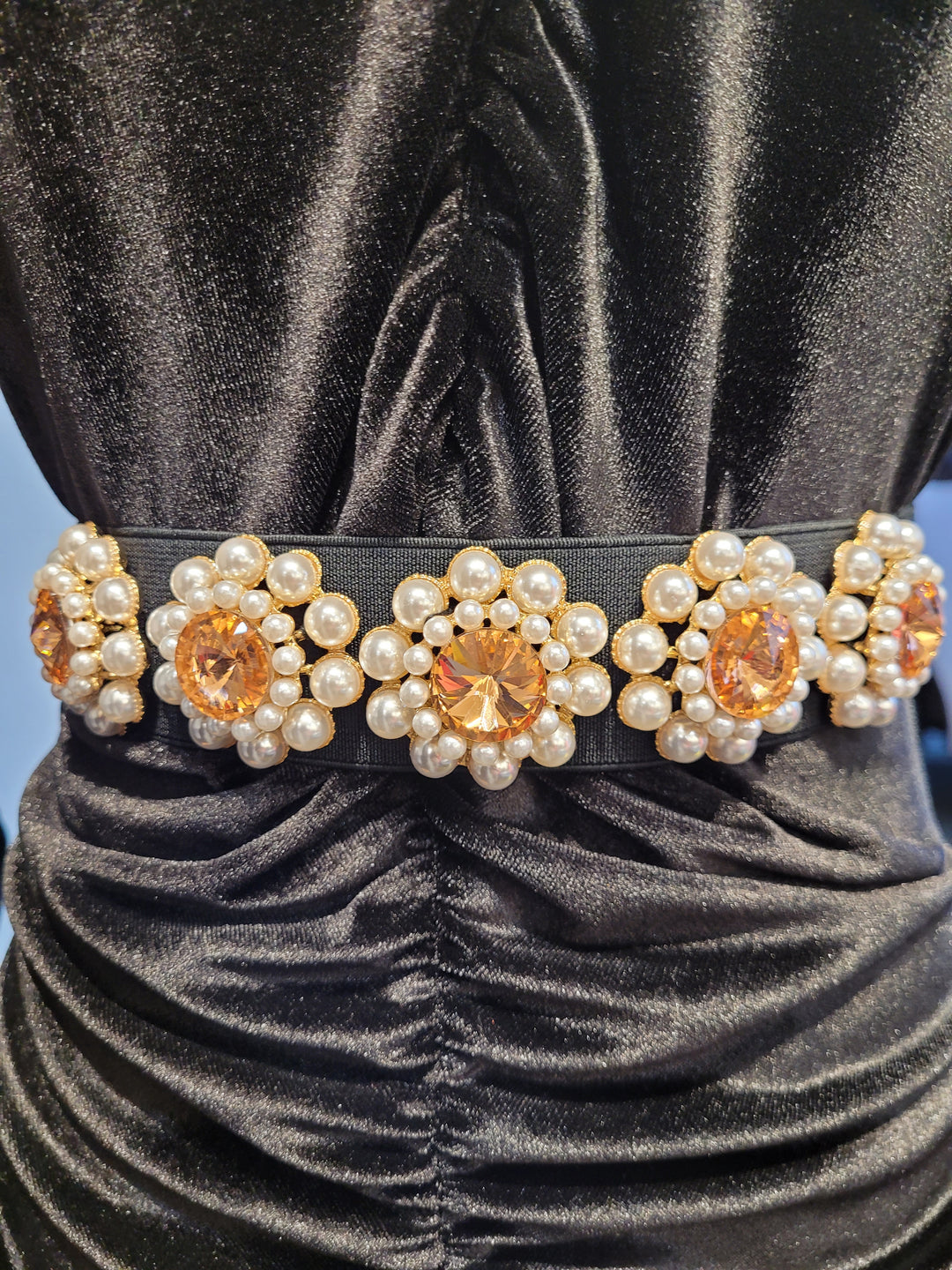 PEACH JEWEL BELT