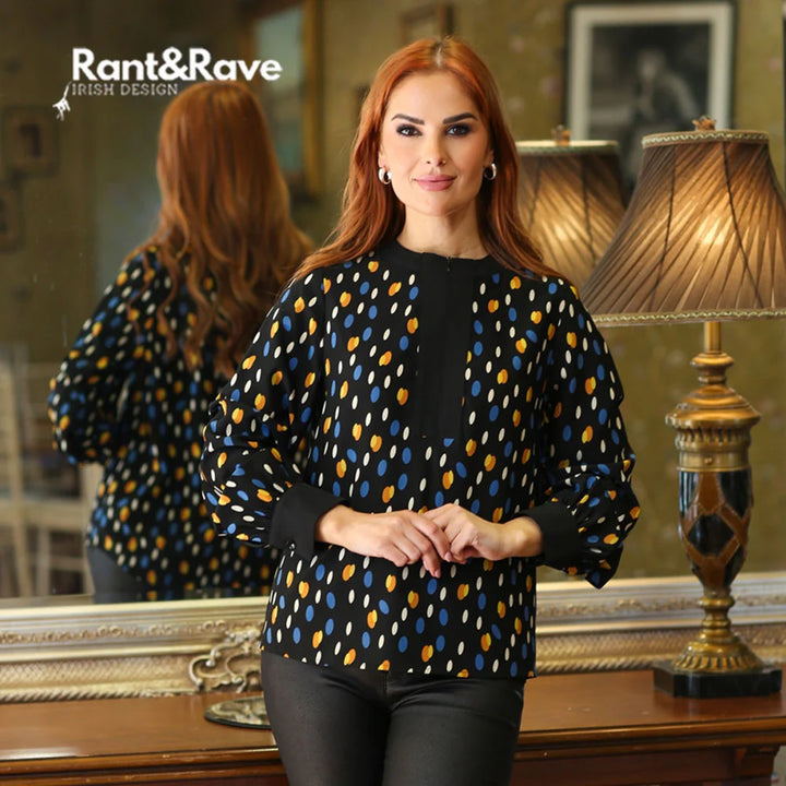 THALIA BLACK BLOUSE