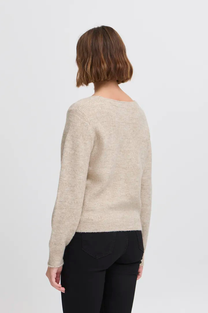 OATMEAL KNIT CARDIGAN