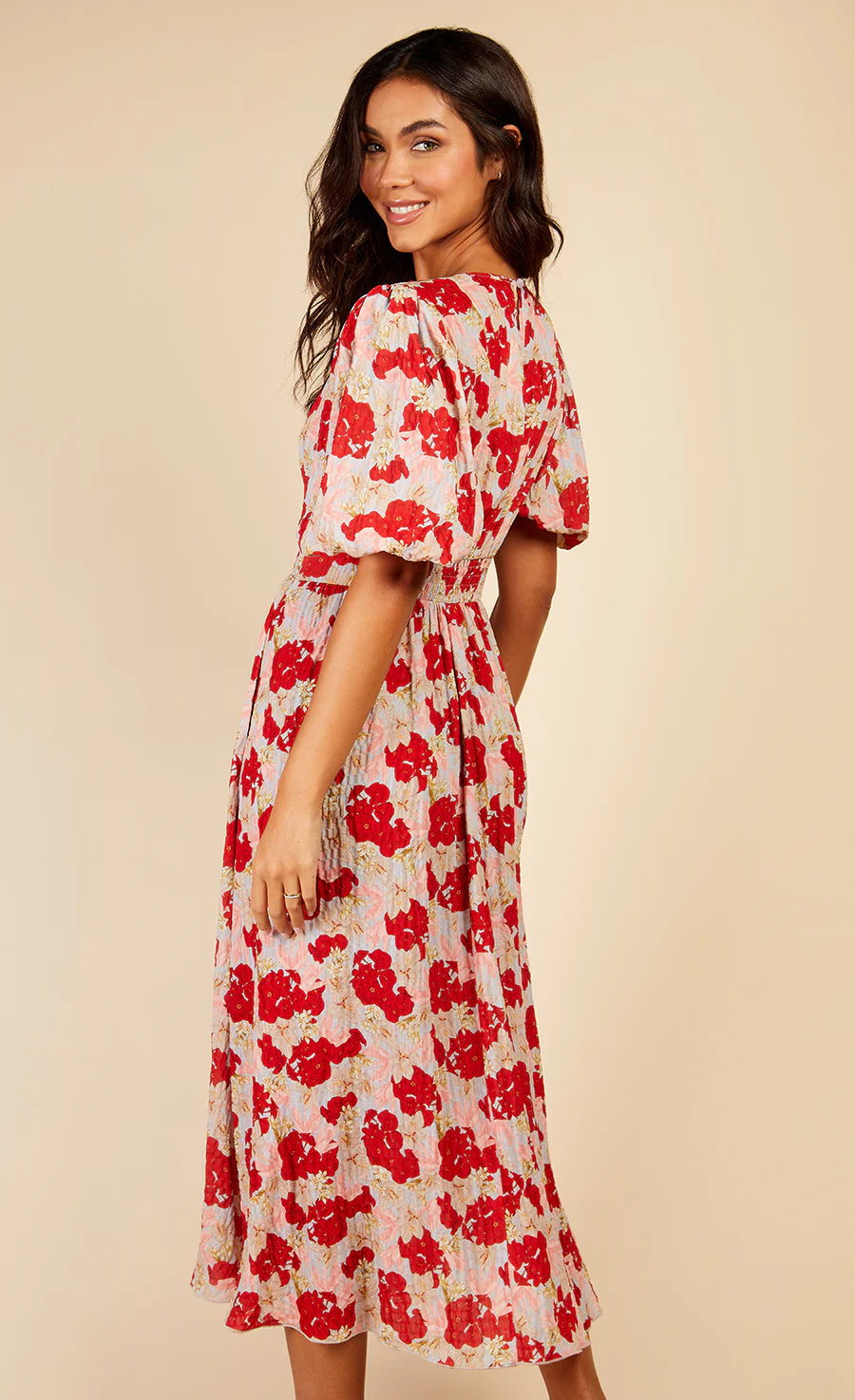 FLORAL MIDAXI DRESS