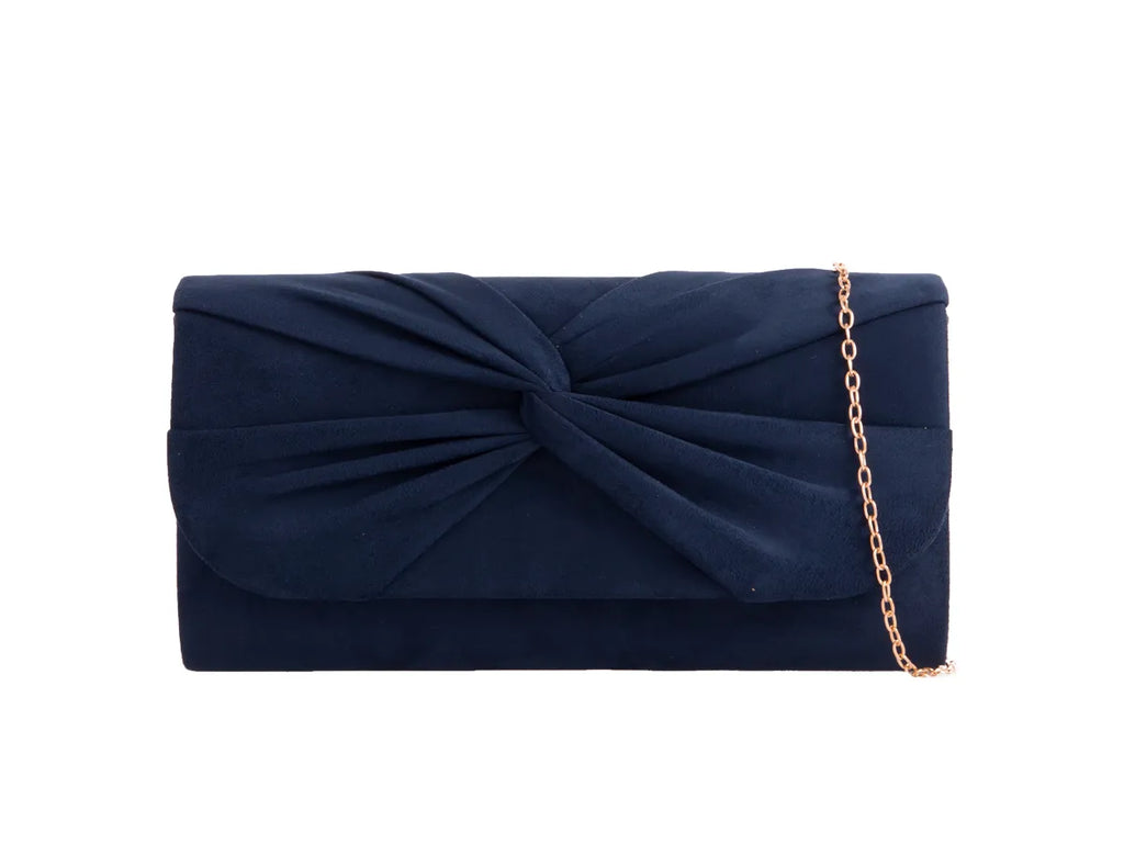 Navy and cheap ivory clutch bag