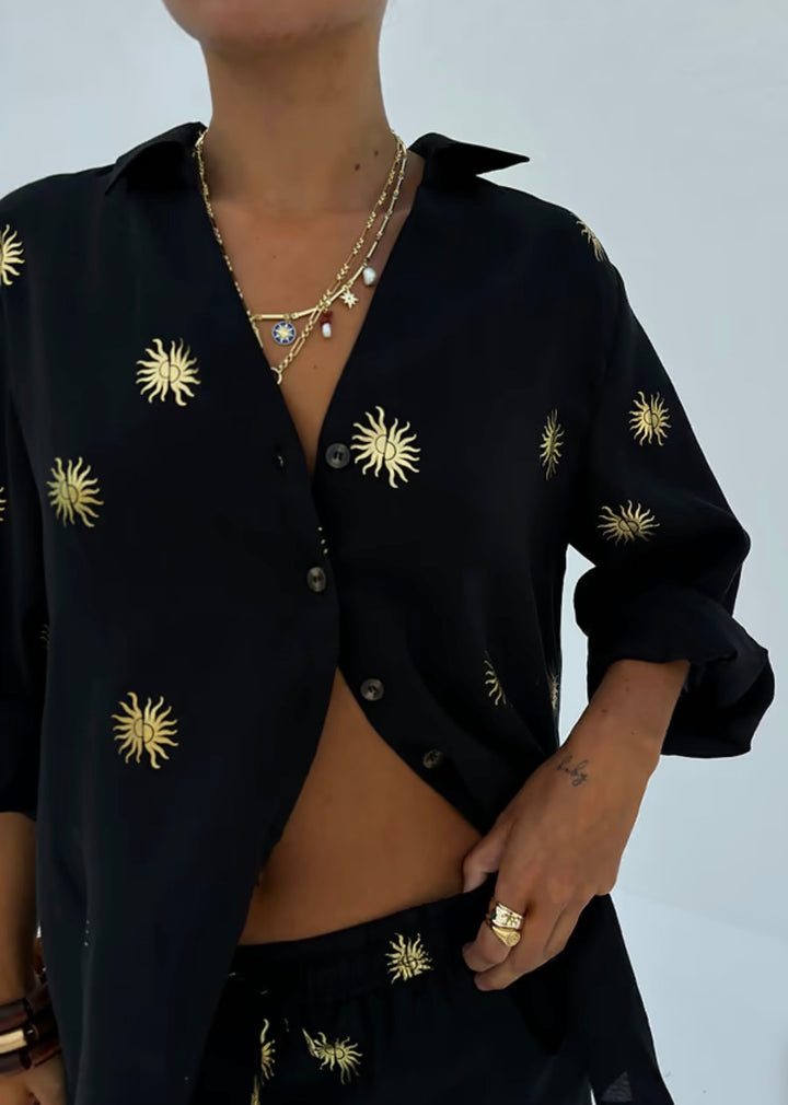 GOLD SUN MILEY SHIRT