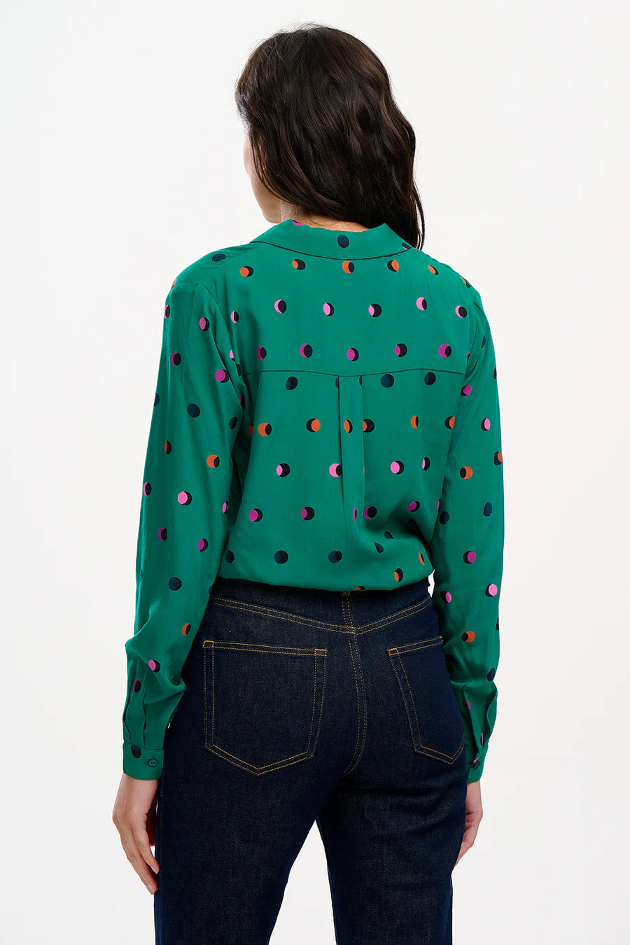 BRETTA GREEN PRINT SHIRT