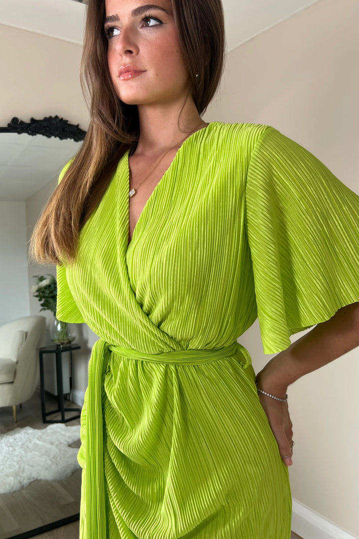 TABBY LIME DRESS