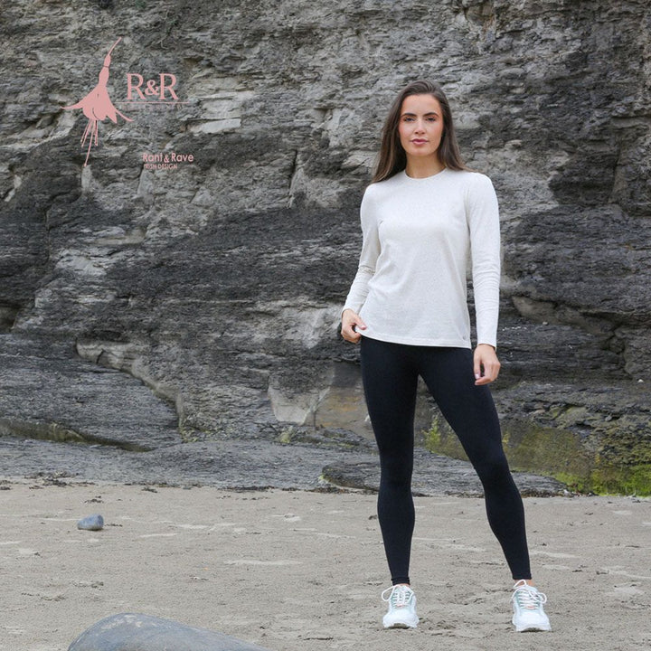 ELICIA SPECKLE LONG SLEEVE TOP