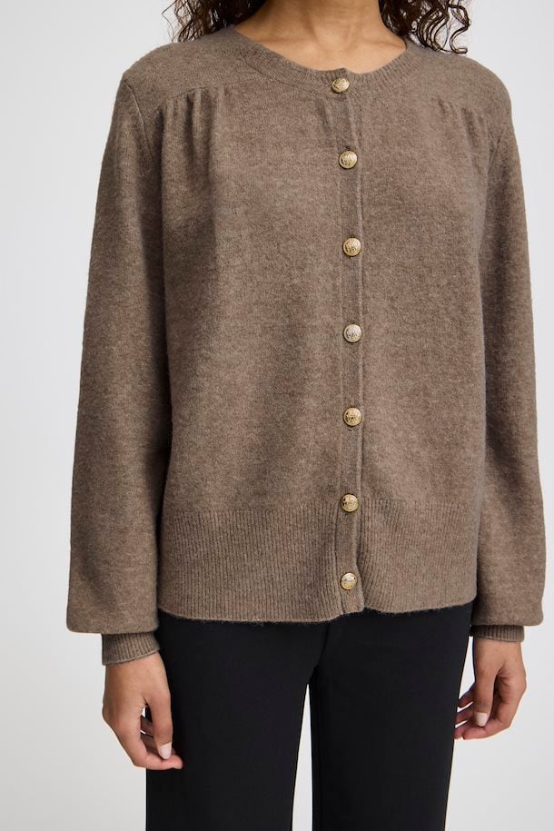 LIYANNA TAUPE CARDIGAN