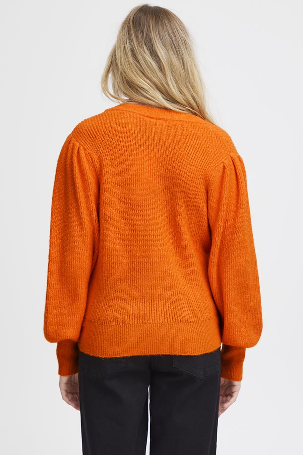 Orange cardigan new arrivals